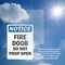 Signmission Fire Door Do Not Prop Open OSHA Notice Sign, Vinyl Decal, 7in W x 10in L, 2PK OS-2PACK-NS-D-710-V-12574 - alternate 3